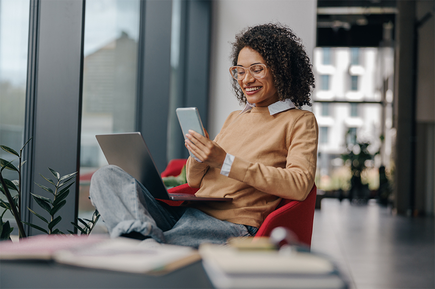 Woman on laptop